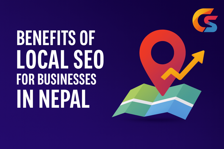 Feature image highlighting benefits of local seo for businesses in nepal.