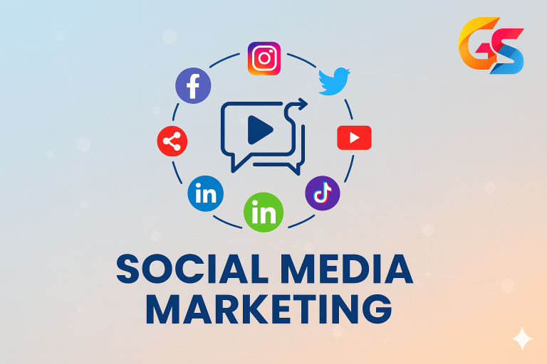 feature image of social media marketing in nepal with growithsampreet logo